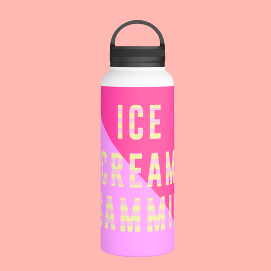 Ice Cream Bike LadyStainless Steel Water Bottle