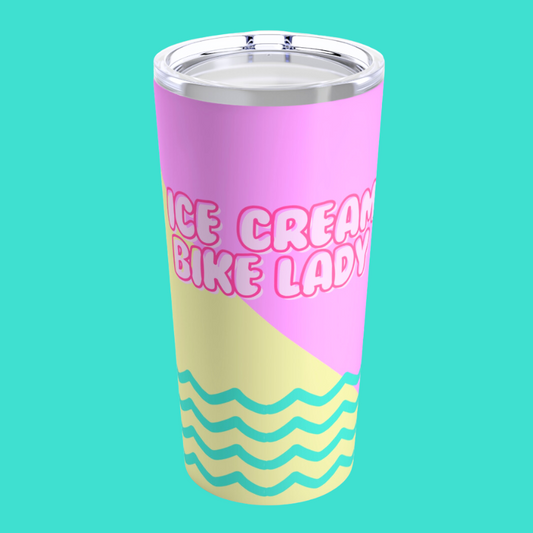 Ice Cream Bike Lady Tumbler 20oz